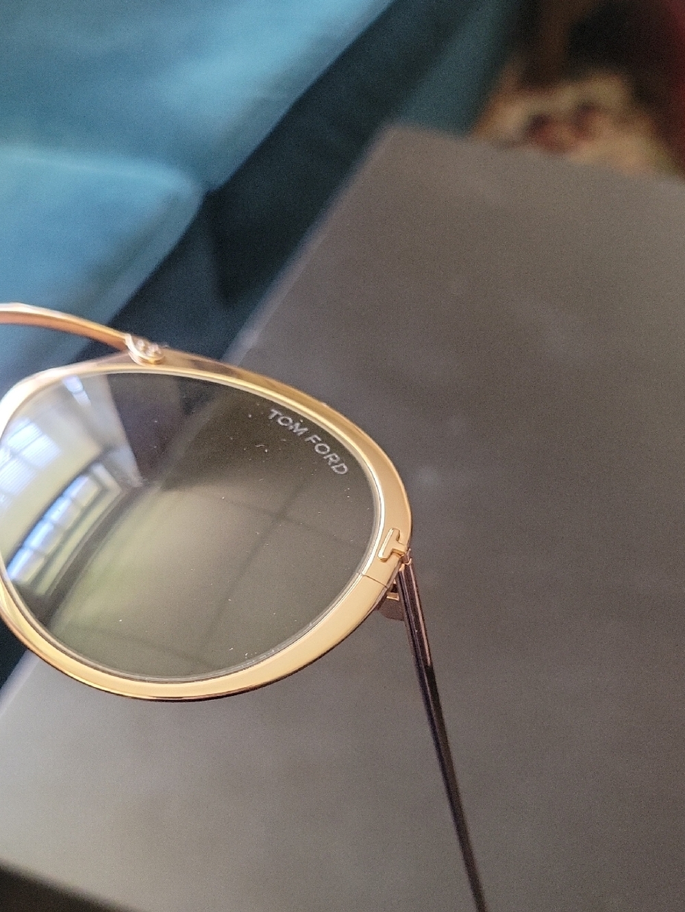 Tom Ford Dashel 508 Gold Aviator Sunglasses with Brown Gradient Lenses - Picture 10 of 12